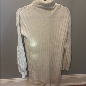 SHEIN Cream Knit Sweater dress